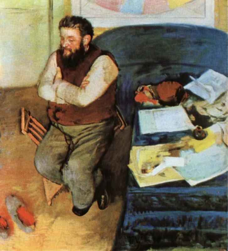 Edgar Degas The Portrait of Martelli Germany oil painting art